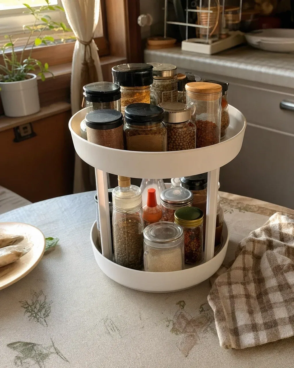 Original seller snapshot of the rotating kitchen organizer